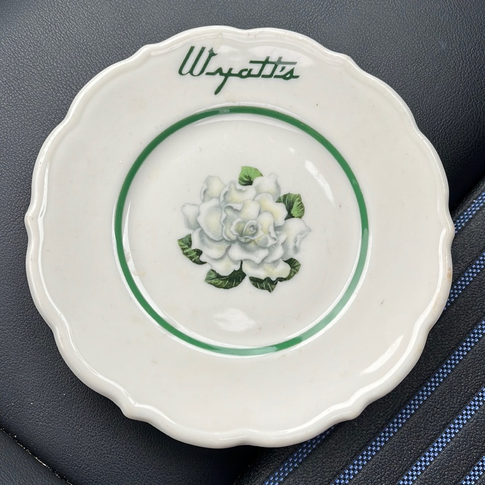 Wyatts bread plate. 6.5” Syracuse USA